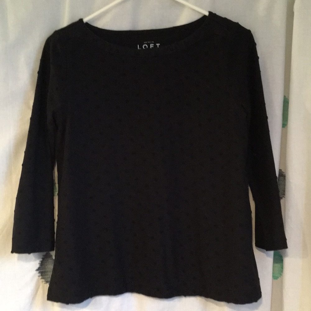 3/4 sleeve polka dot top